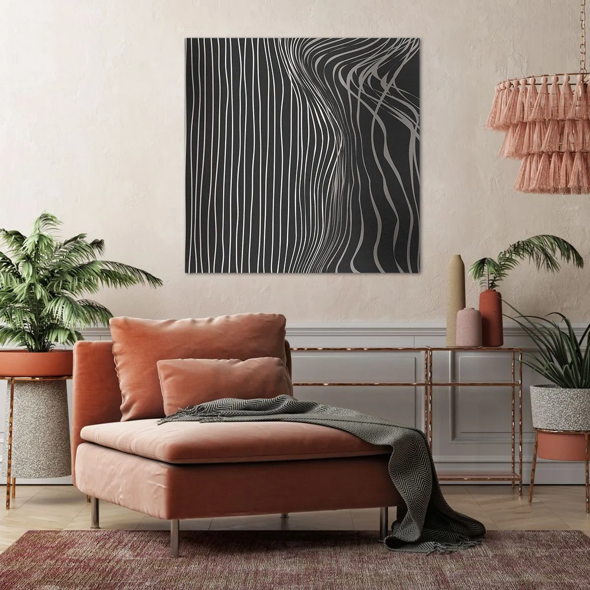 Canvastavla - Bild på duk - Rytm och accent - 50x50 cm