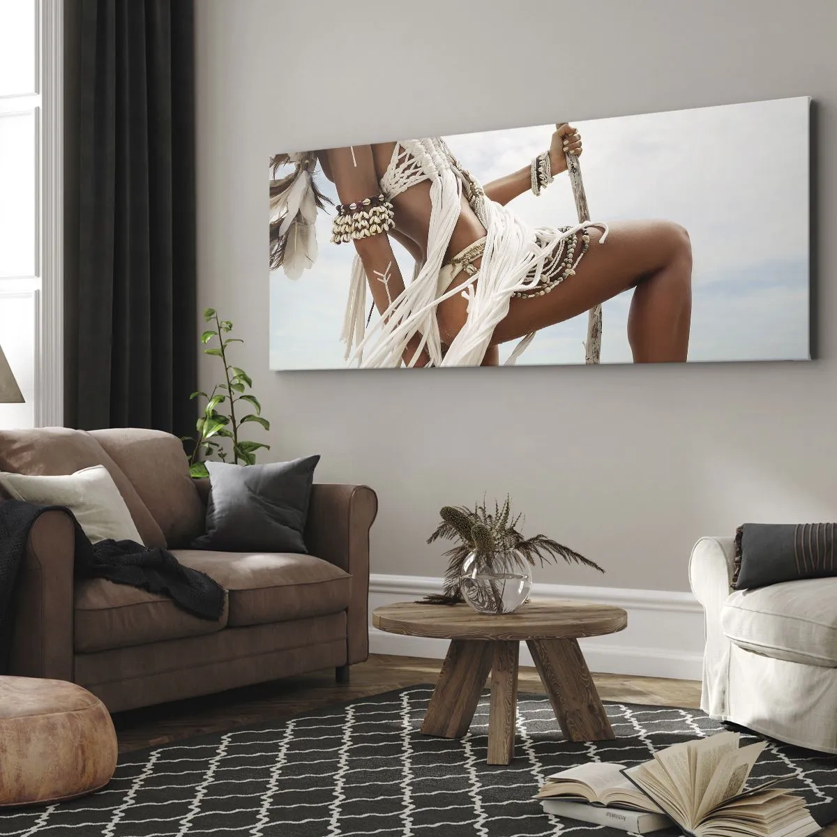 Canvastavla - Bild på duk - Solens prästinna - 100x40 cm