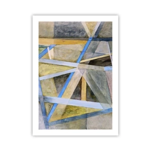 Affisch - Rakt fram eller diagonalt? - 50x70 cm