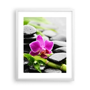 Affisch i vit ram - Lugn balans - 40x50 cm