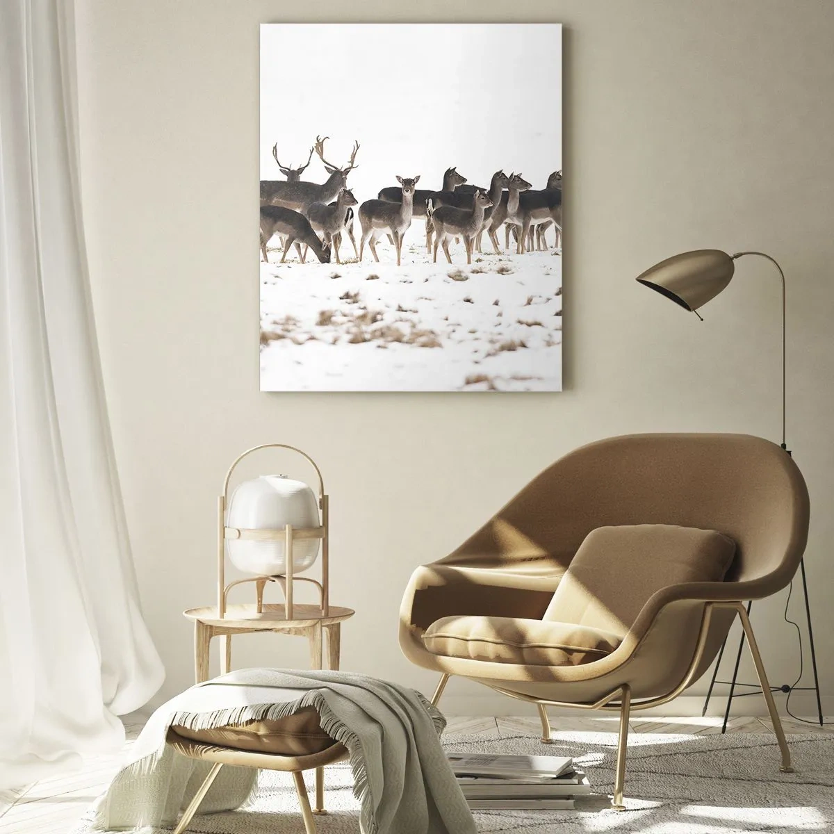 Glastavla - Bild på glas - Julen är på väg? - 50x70 cm
