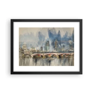 Affisch i svart ram - London i hela sin prakt - 40x30 cm