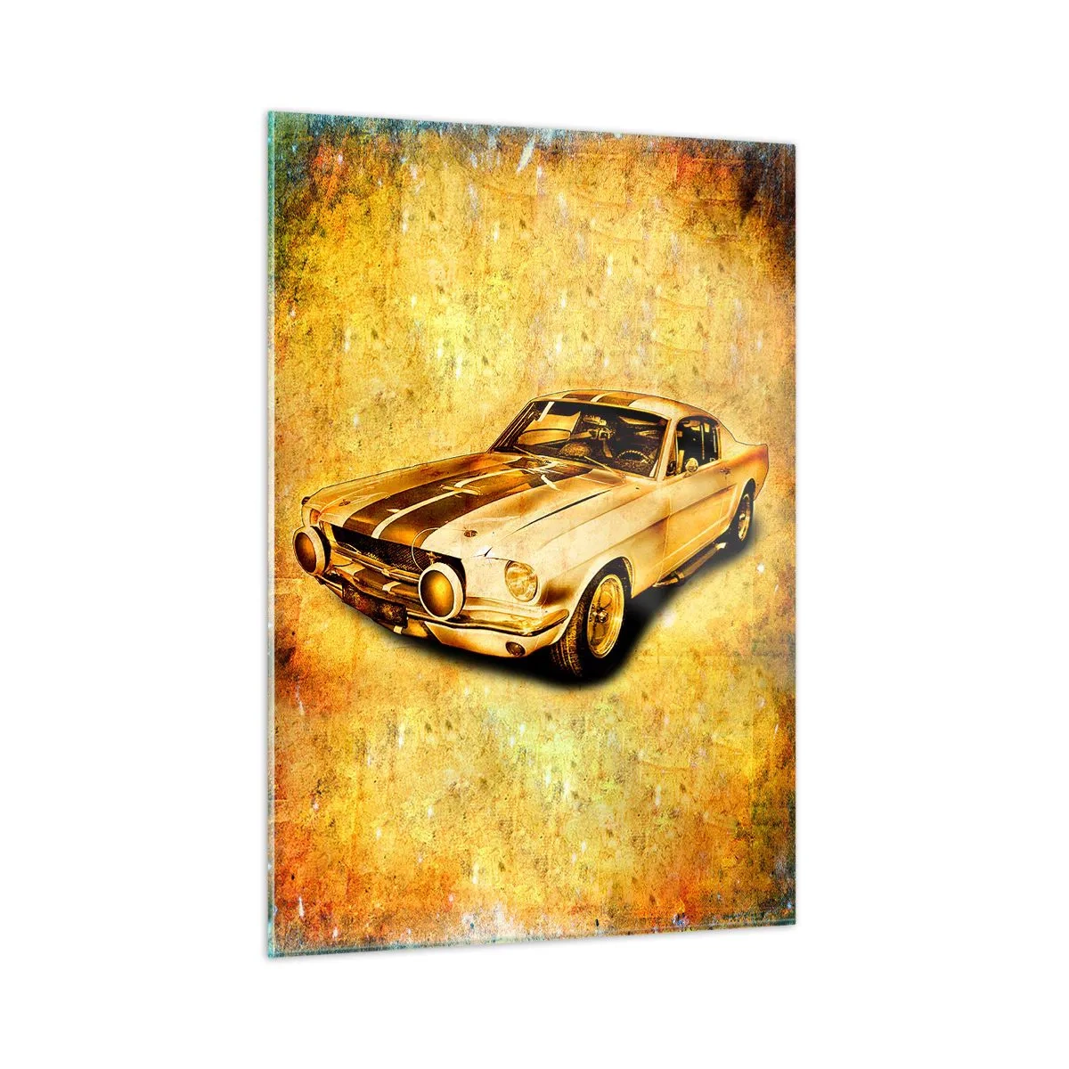 Glastavla - Bild på glas - Galna 70-talet - 50x70 cm
