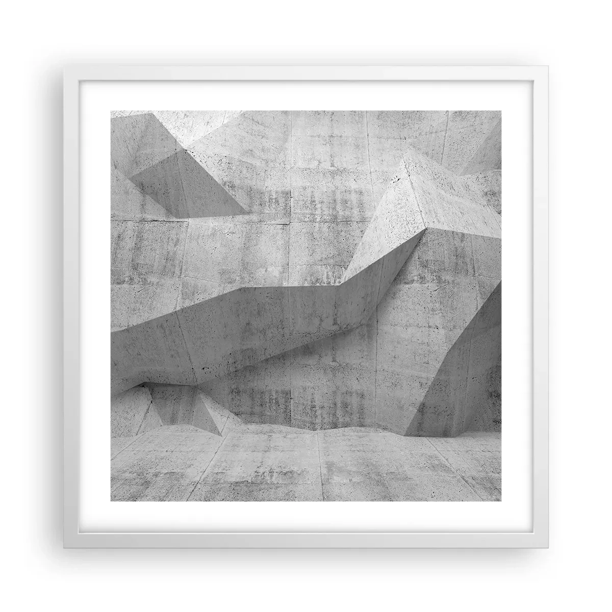 Affisch i vit ram - En riktig utmaning - 50x50 cm