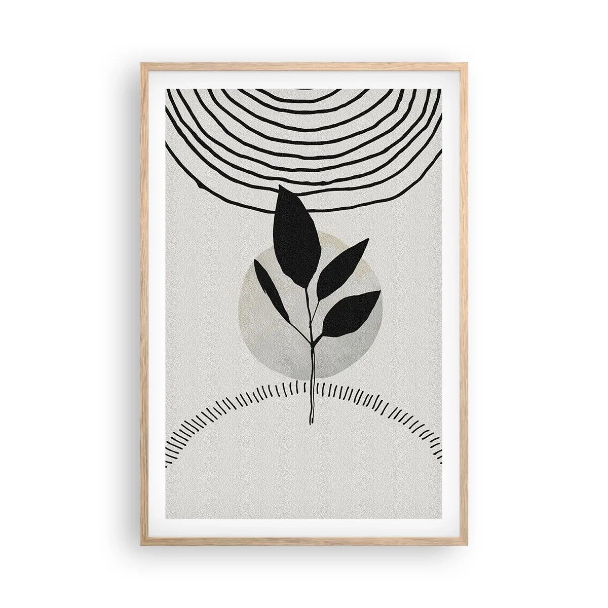 Affisch i ram av ljusek - Komposition: naturens ritualer - 61x91 cm