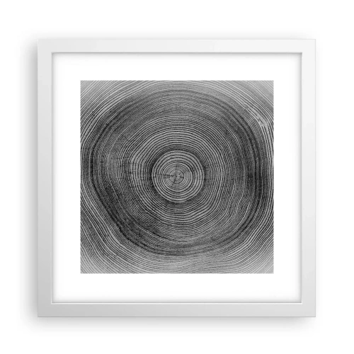 Affisch i vit ram - Ett tecken i tiden - 30x30 cm