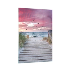 Glastavla - Bild på glas - Östersjöimpression - 70x100 cm