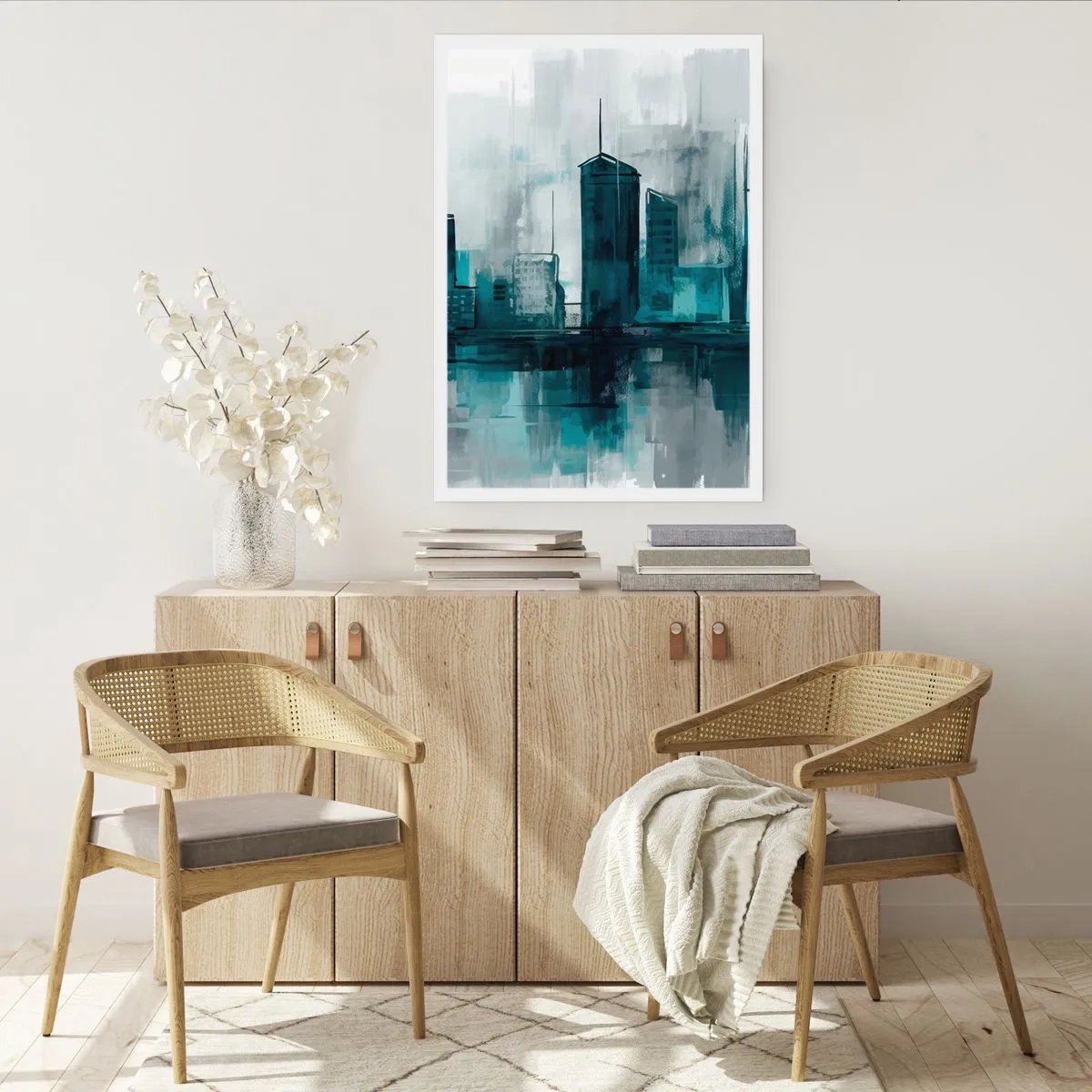 Affisch - Regnfärgad stad - 61x91 cm
