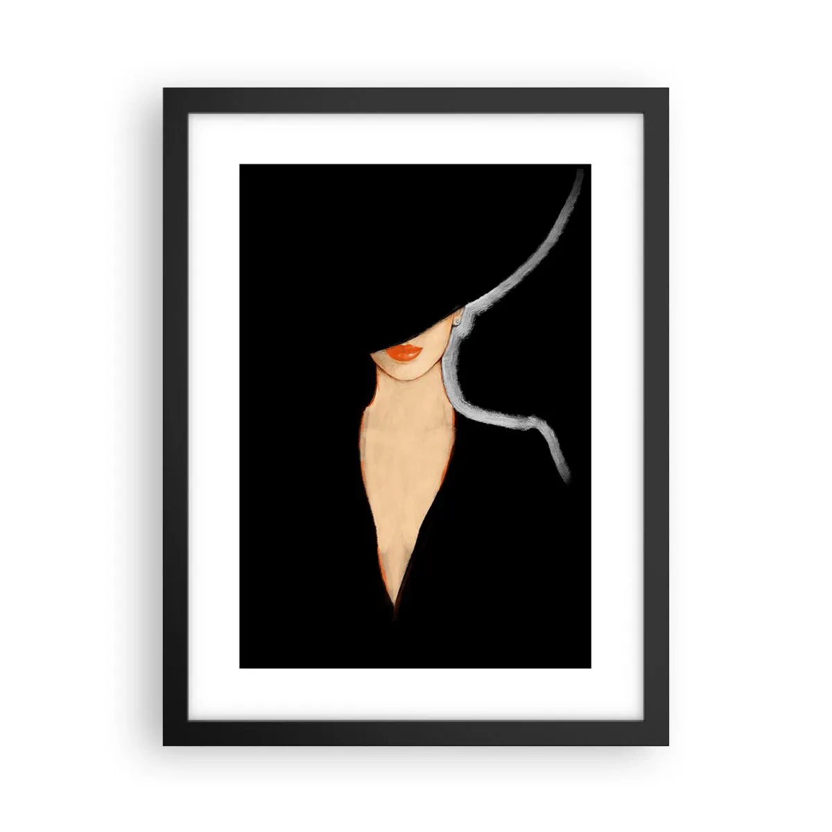 Affisch i svart ram - Elegans och stil - 30x40 cm