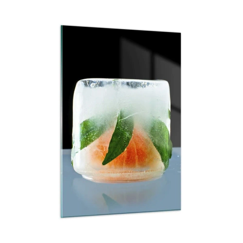 Glastavla - Bild på glas - Fräschhet och svalka - 50x70 cm