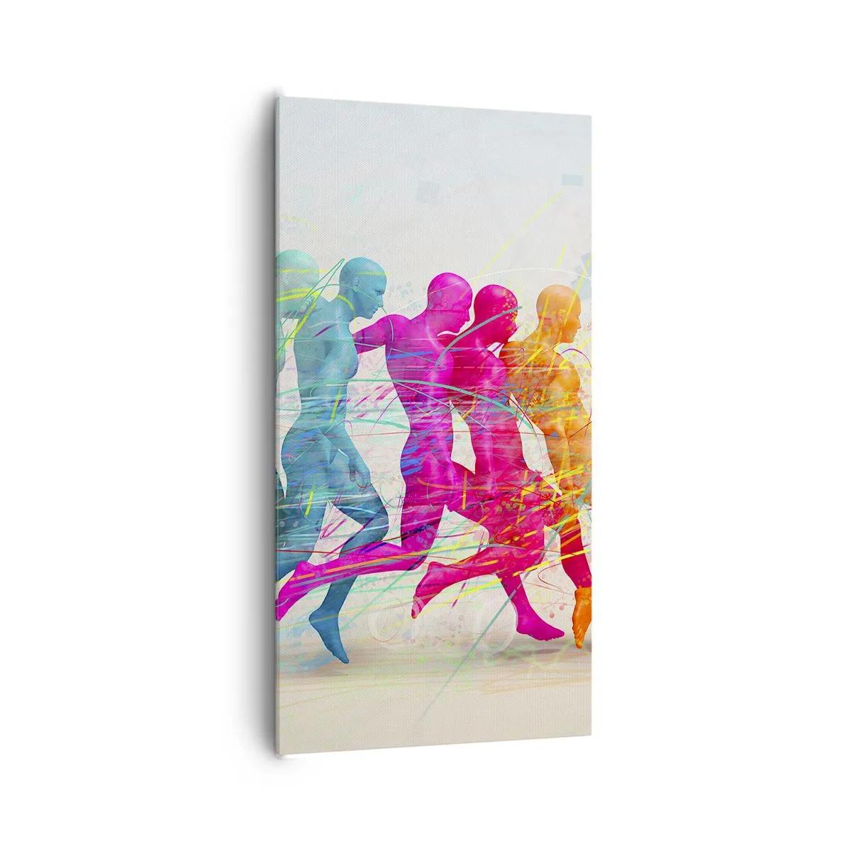 Canvastavla - Bild på duk - Rörelsens harmoni - 65x120 cm