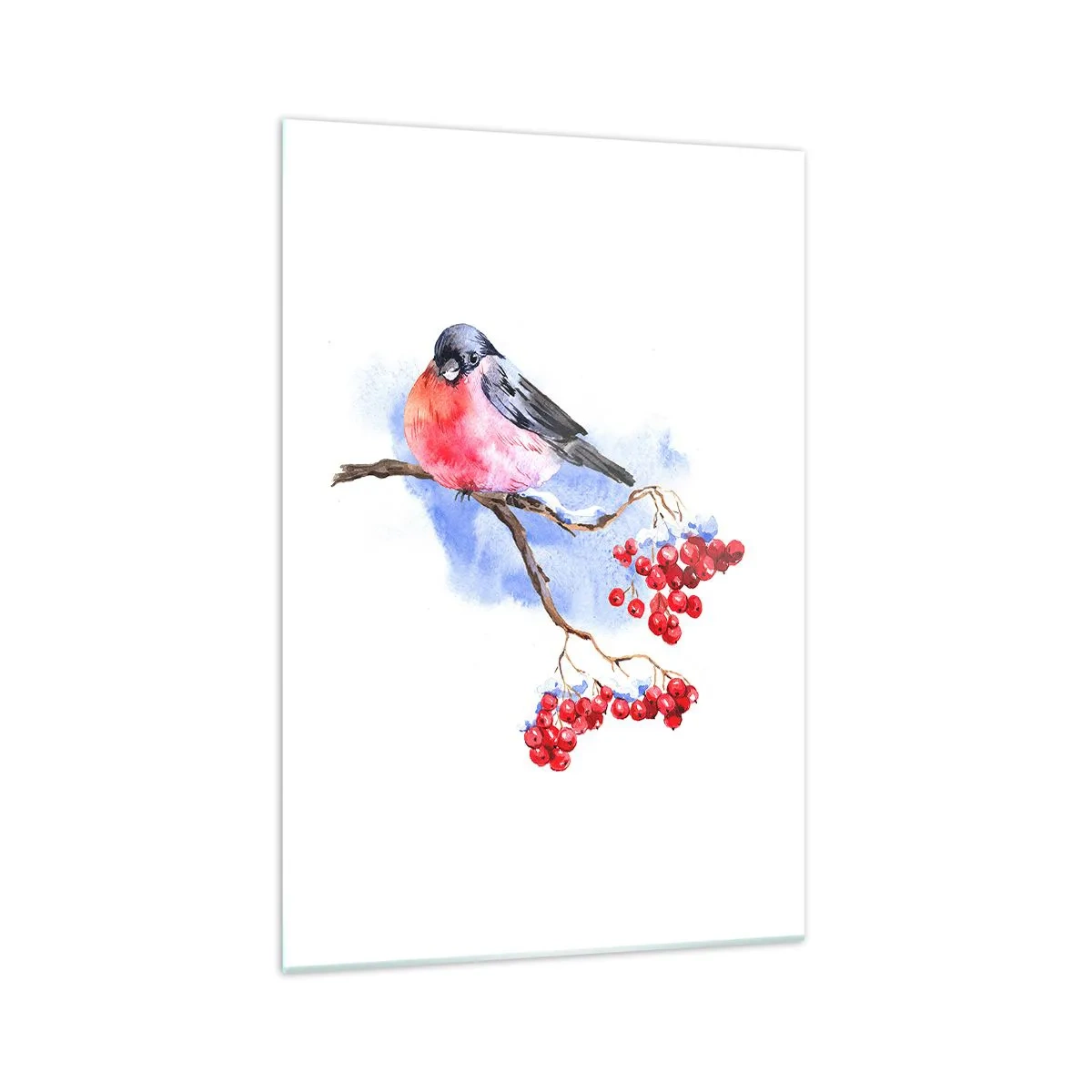 Glastavla - Bild på glas - Vinter i färger - 70x100 cm