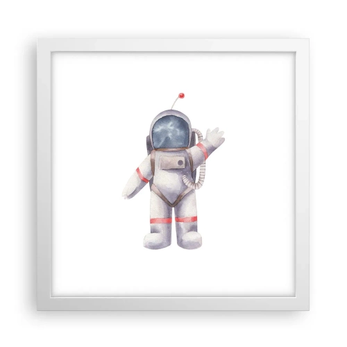 Affisch i vit ram - Det var allt för nu! - 30x30 cm