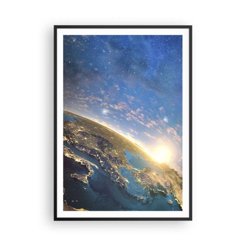 Affisch i svart ram - Låt oss titta på varandra på avstånd - 70x100 cm