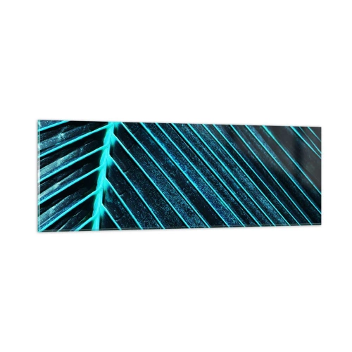 Glastavla - Bild på glas - Grön textur - 90x30 cm
