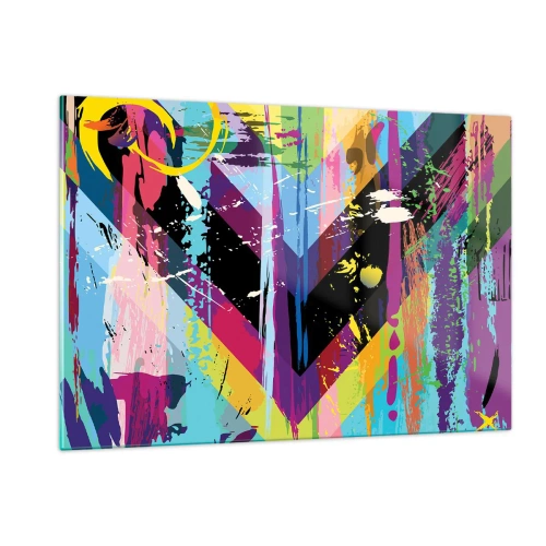 Glastavla - Bild på glas - Uppifrån nedåt - 120x80 cm