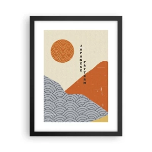 Affisch i svart ram - I den japanska andan - 30x40 cm