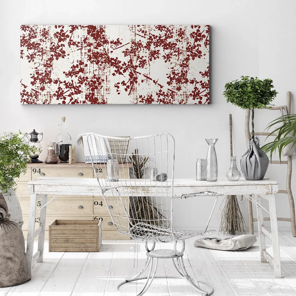 Canvastavla - Bild på duk - Som en gammal percale - 100x40 cm