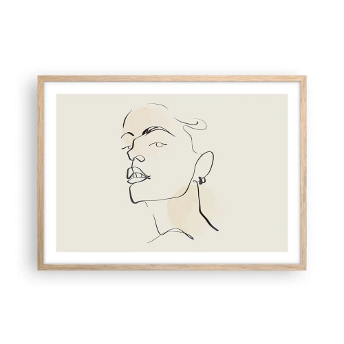 Affisch i ram av ljusek - Stolt blick - 70x50 cm
