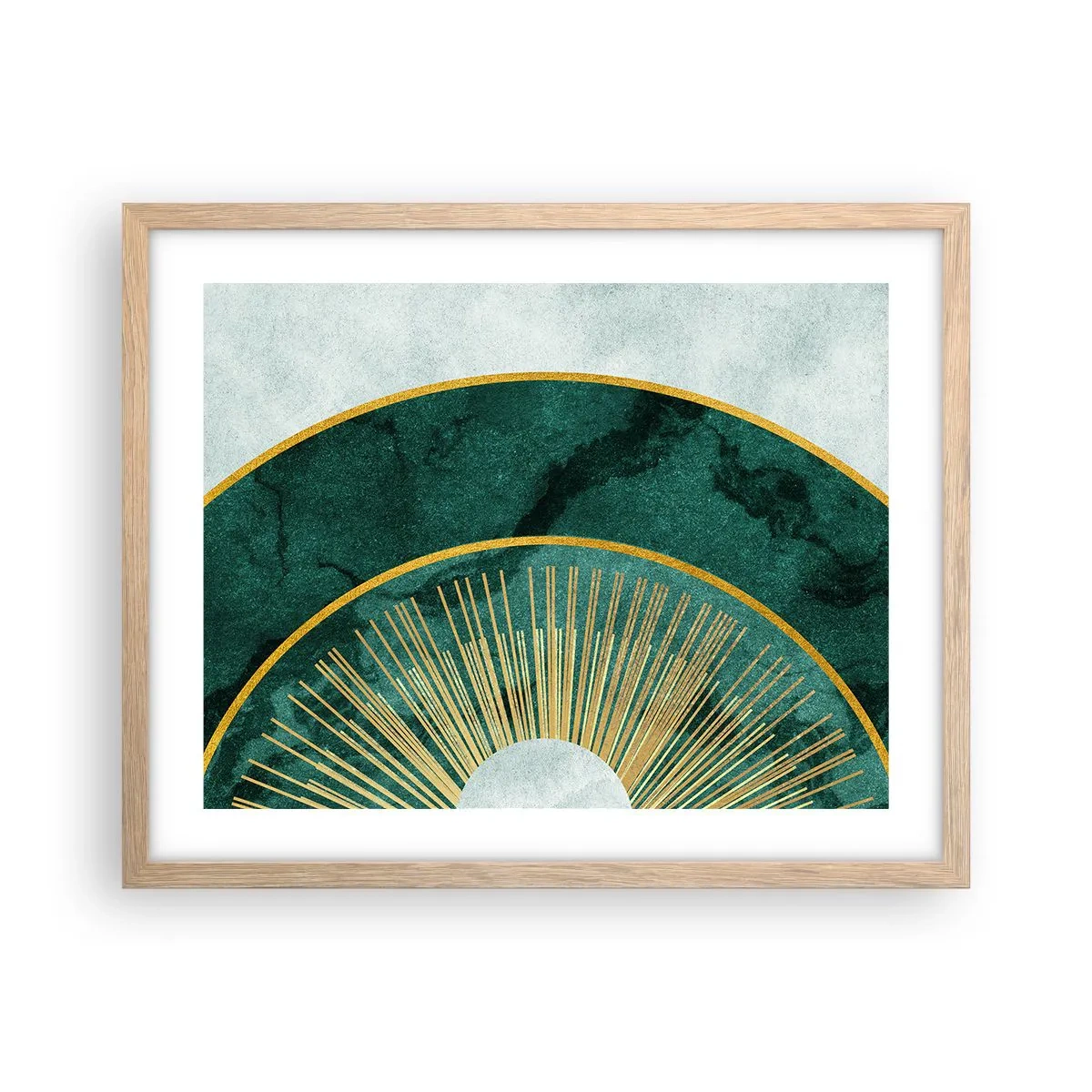 Affisch i ram av ljusek - Ett annorlunda solsystem - 50x40 cm