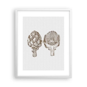 Affisch i vit ram - Anatomilektion - 40x50 cm