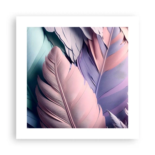 Affisch - Fågelstil - 40x40 cm