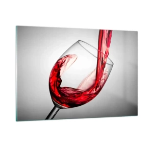 Glastavla - Bild på glas - Färg - rörelse - ljud - 120x80 cm