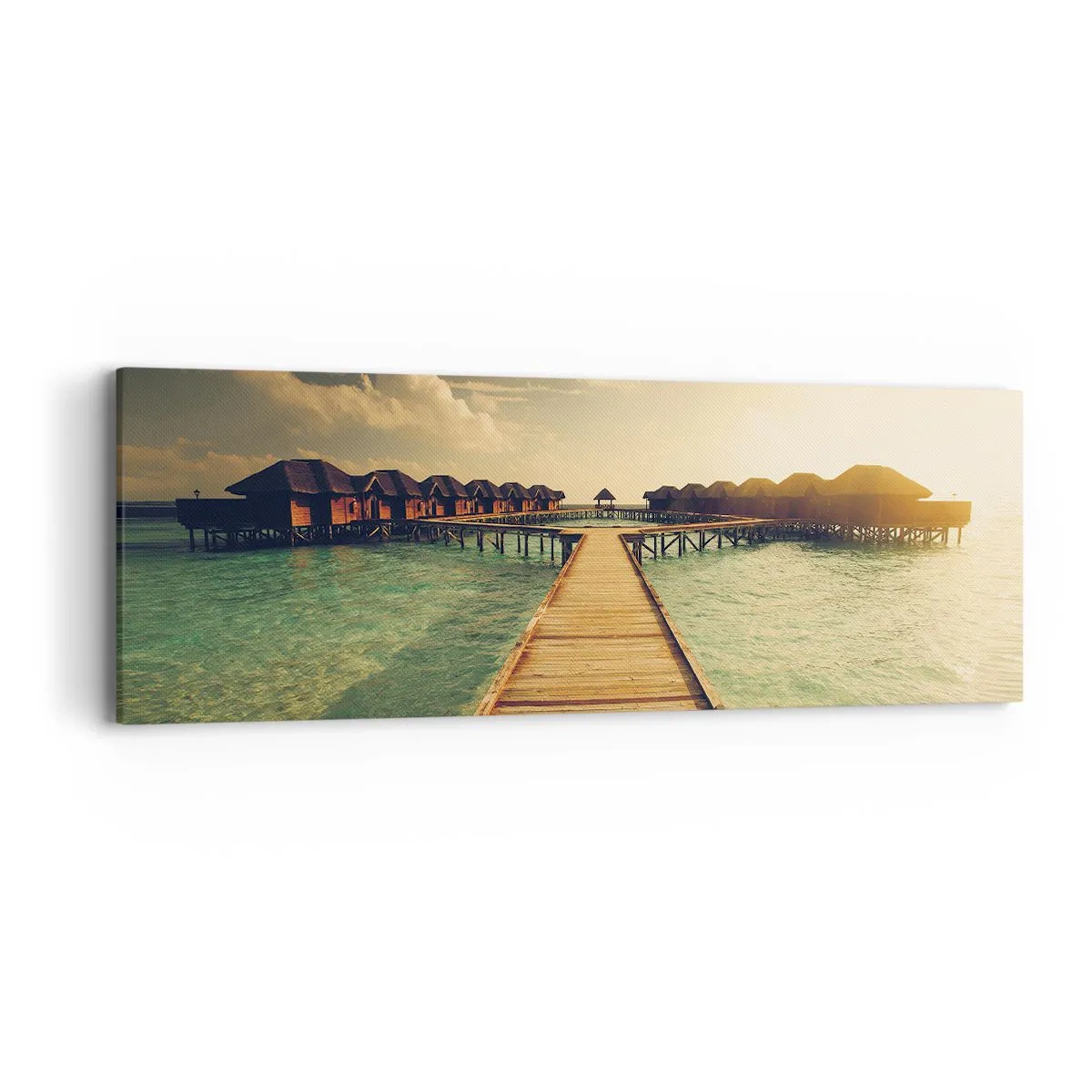 Canvastavla - Bild på duk - Varm inbjudan - 90x30 cm