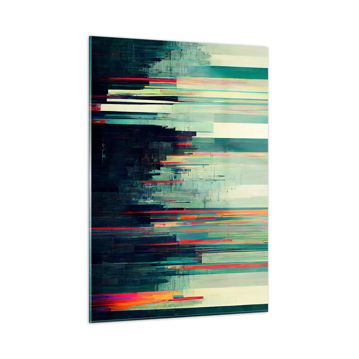 Glastavla - Bild på glas - Futuristisk stad - 50x70 cm
