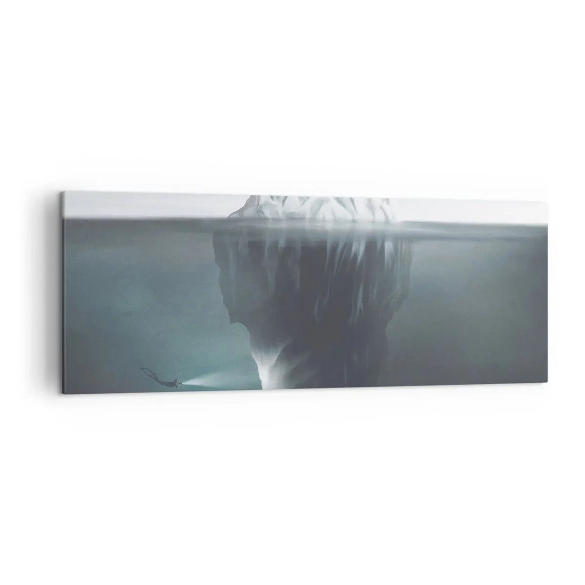 Canvastavla - Bild på duk - Undervattensmysterium - 140x50 cm