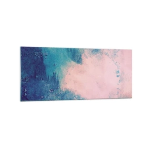 Glastavla - Bild på glas - Blåa famnar - 120x50 cm