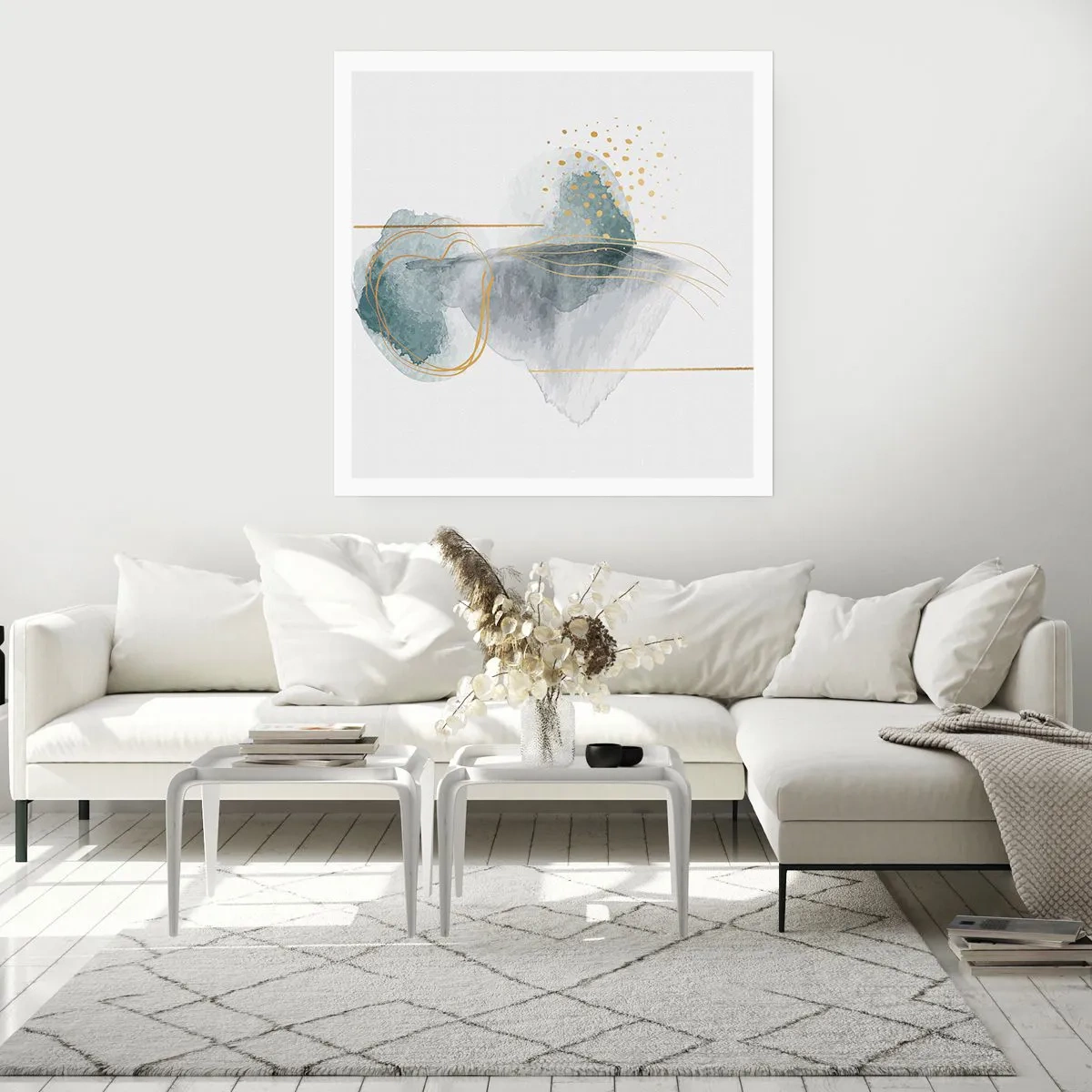 Affisch - Om gråhetens och guldets förhållanden - 50x50 cm