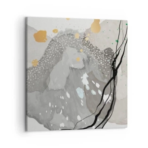 Canvastavla - Bild på duk - Organisk komposition - 50x50 cm