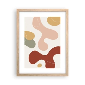 Affisch i ram av ljusek - Ornamental zig-zack? - 30x40 cm