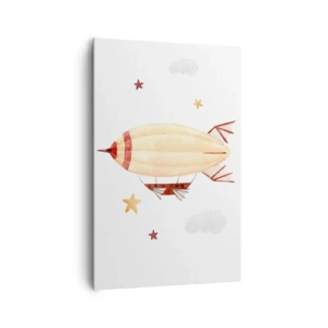Canvastavla - Bild på duk - Luftskepp - 80x120 cm
