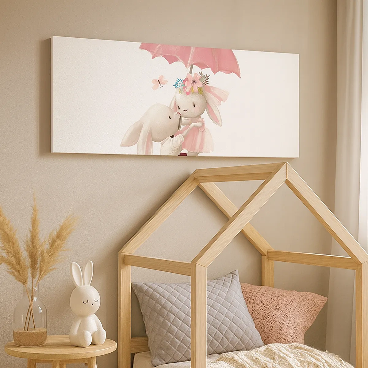 Canvastavla - Bild på duk - Det är just kärlek - 30x30 cm