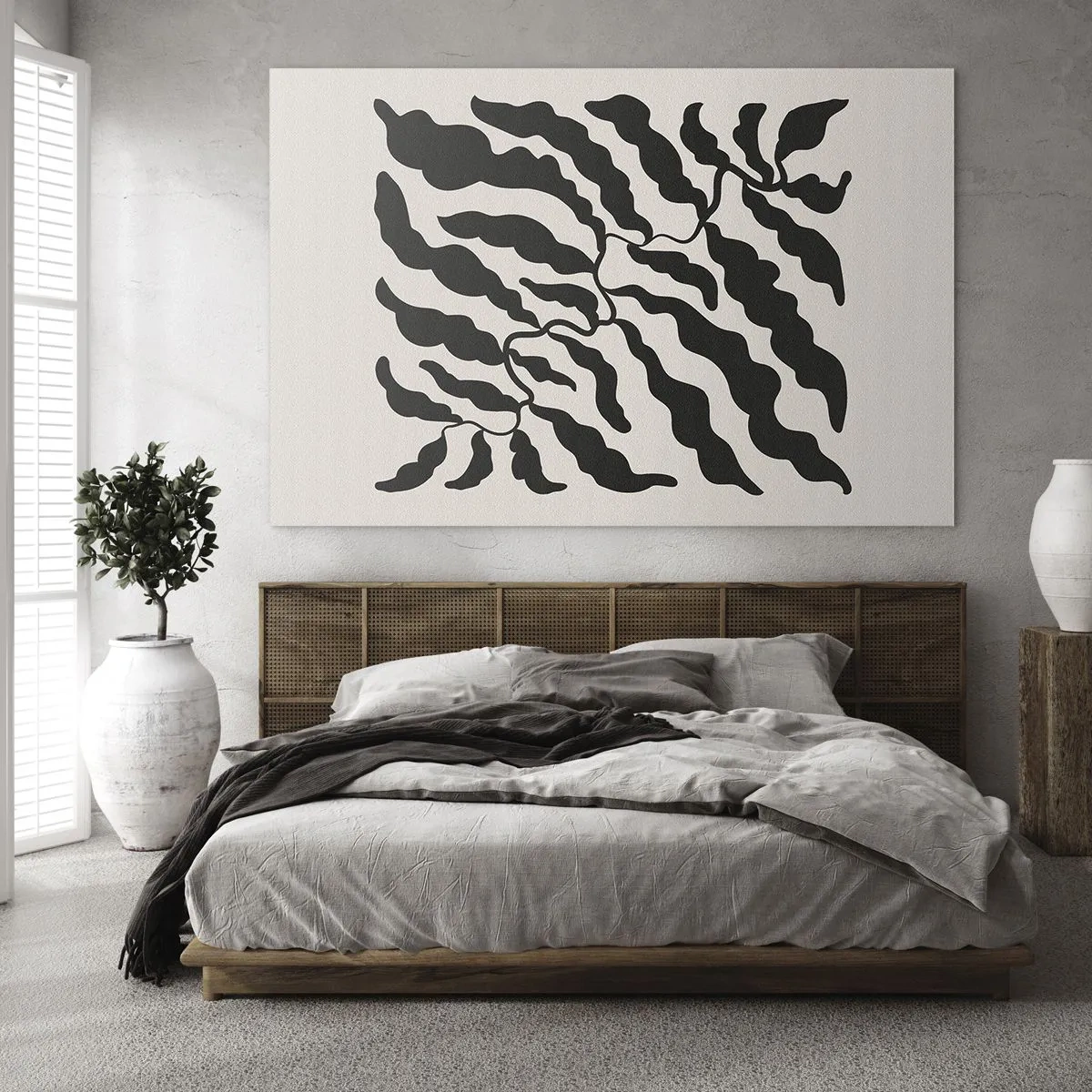 Glastavla - Bild på glas - Kvadratens natur - 120x80 cm