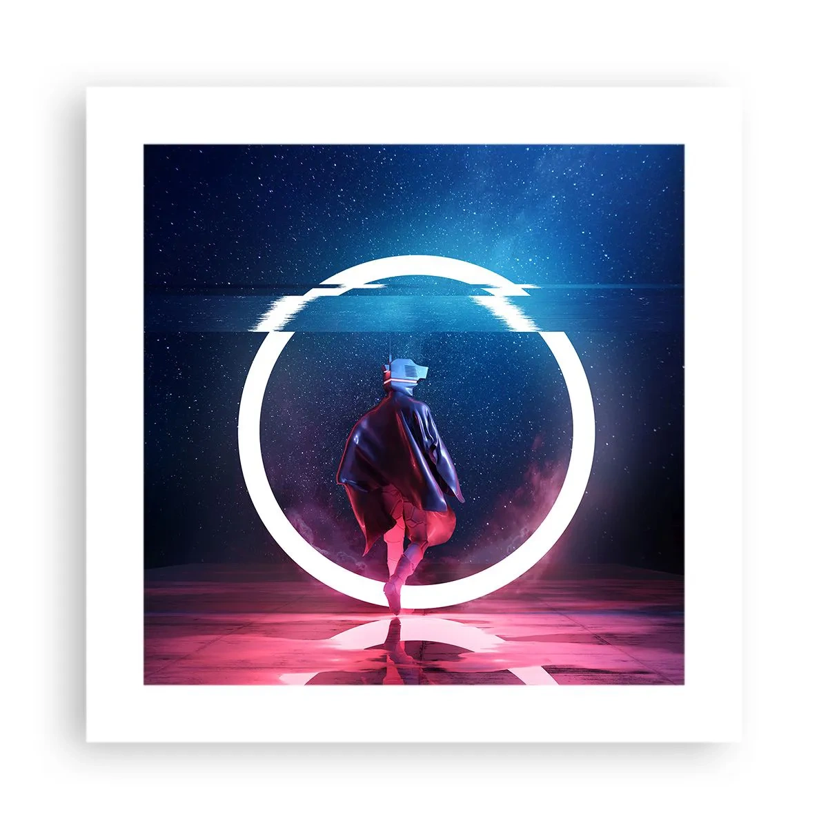 Affisch - Mellan världar - 40x40 cm