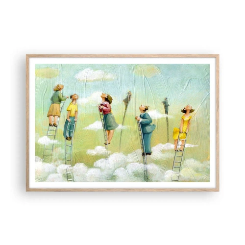 Affisch i ram av ljusek - Efter din dröm - 100x70 cm