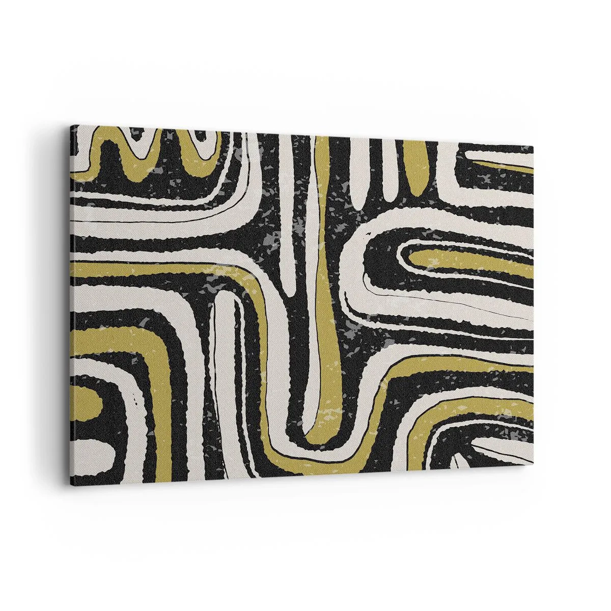 Canvastavla - Bild på duk - Komposition: stråk och gränder - 120x80 cm