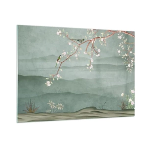 Glastavla - Bild på glas - Vår, ah, det är du - 100x70 cm