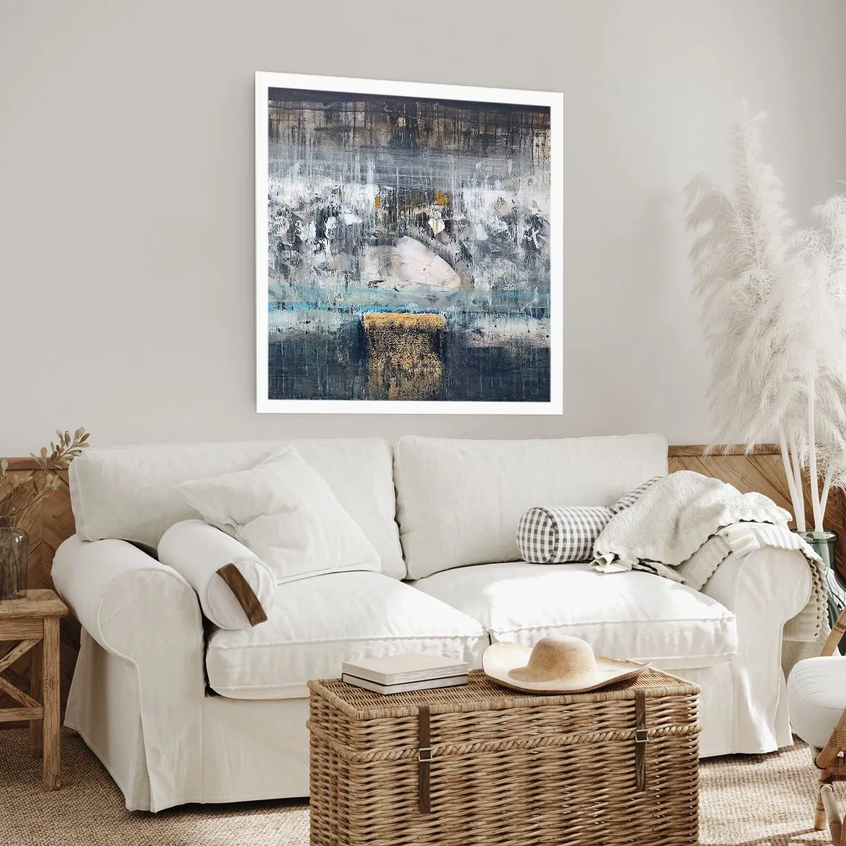 Affisch - På is och klumpar - 60x60 cm