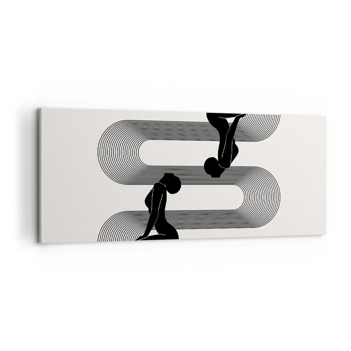 Canvastavla - Bild på duk - Sensuell symmetri - 120x50 cm