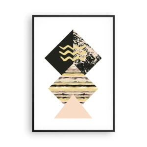 Affisch i svart ram - Inte så enkelt - 70x100 cm