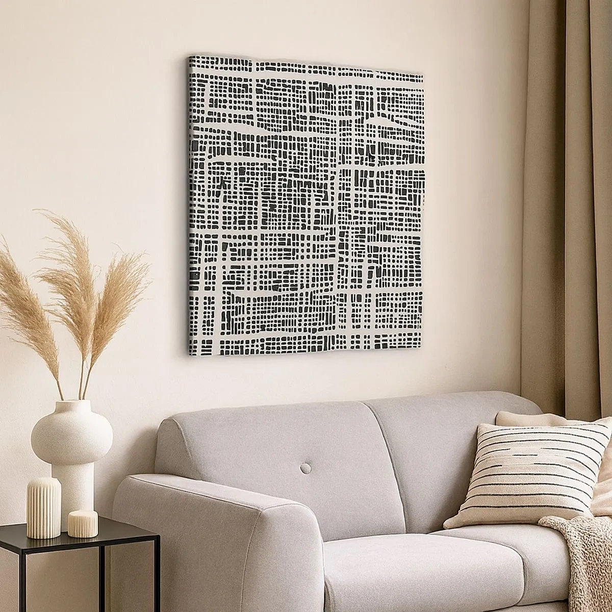 Canvastavla - Bild på duk - Vävd komposition - 30x30 cm