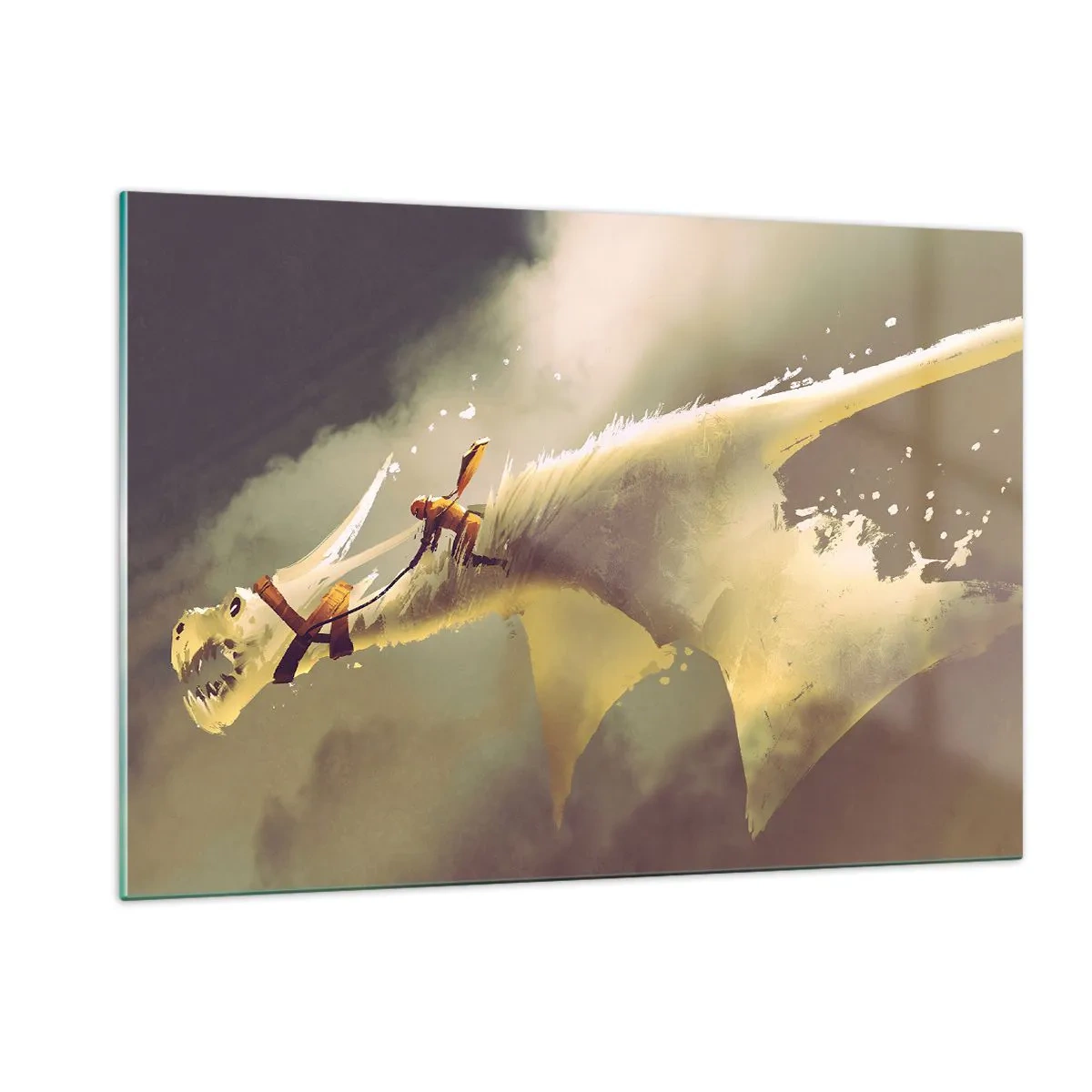 Glastavla - Bild på glas - Rädda världen - 120x80 cm