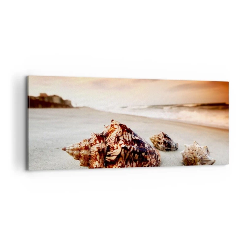 Canvastavla - Bild på duk - Vågböjare - 100x40 cm