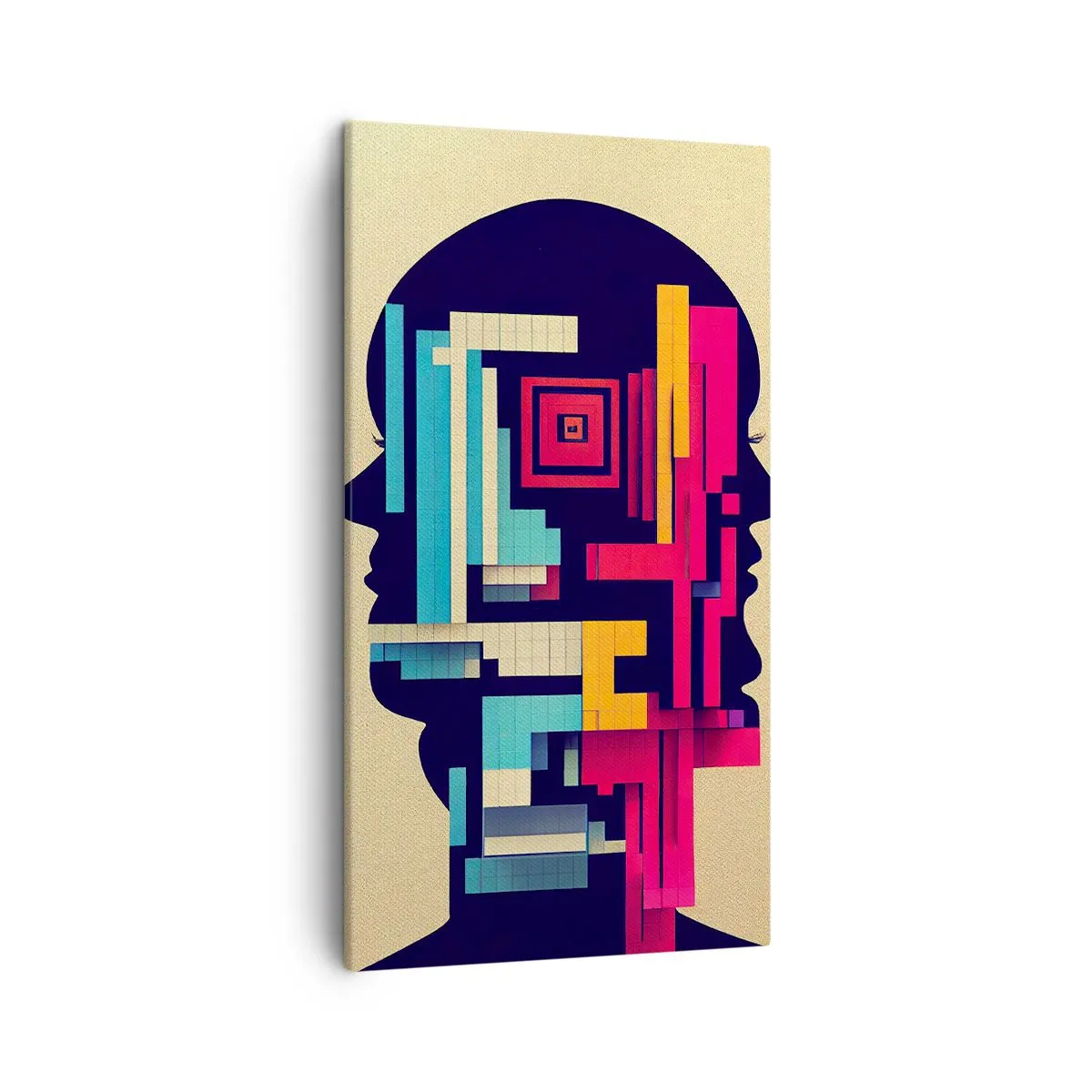 Canvastavla - Bild på duk - Nya band - 45x80 cm