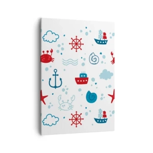 Canvastavla - Bild på duk - Marin saga - 50x70 cm