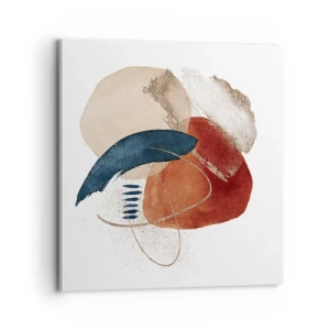 Canvastavla - Bild på duk - Oval komposition - 70x70 cm